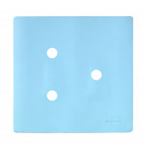 Placa p/ 3 Furos 4x4 - Novara Celeste